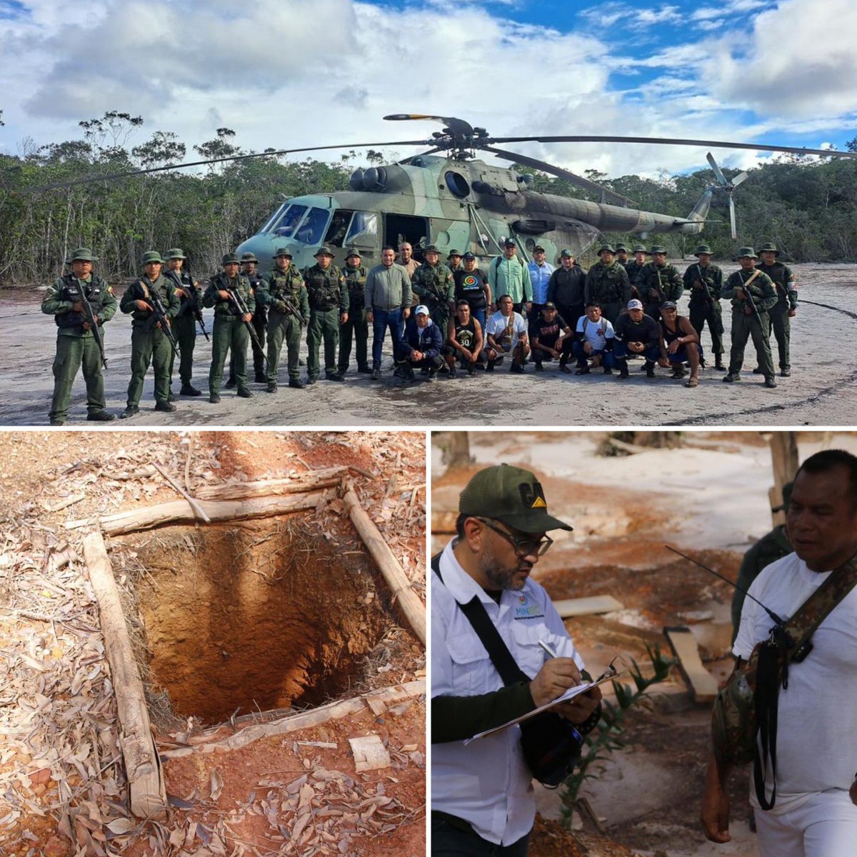 dhernandezlarez's tweet photo. El @MinecOficial OSC y #FANB inician trabajos de readecuacion y reforestación en el área denominada “La Bulla Loca” de la reserva forestal La Paragua del estado Bolívar.
#IntegrarEsVencer https://t.co/eKim0EY4qO