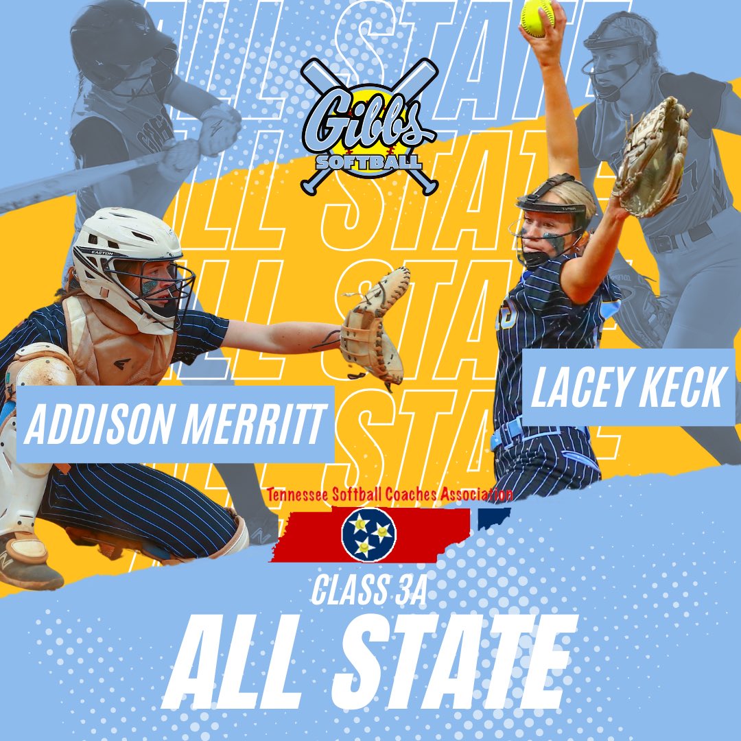 Congratulations to Addison Merritt, Lacey Keck &amp; Malyiah Smith on their TSCA honors! 🥎