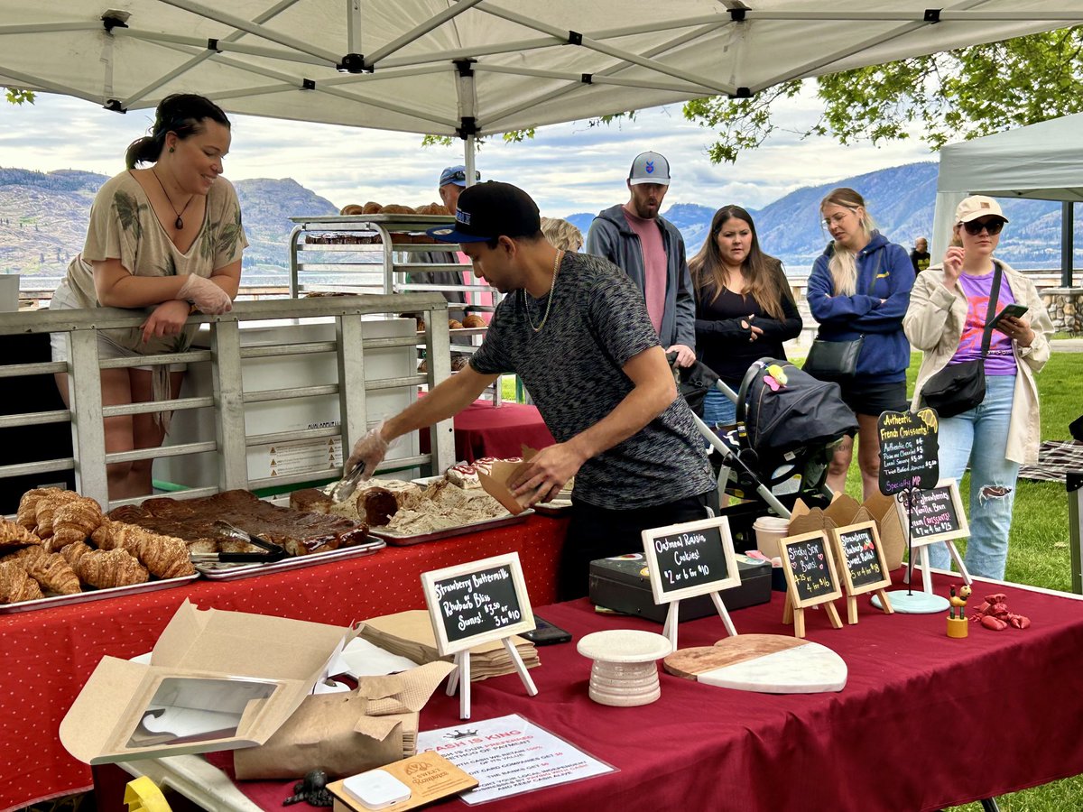 A popular tent at Peachland’s Sunday market!