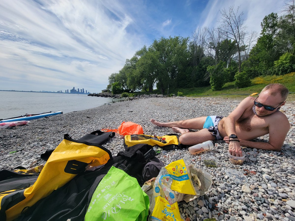 Hydraulist's tweet photo. June 1st we paddled around Ontario Place for Ontario Day, and went for a swim ...  Would anyone like to join us next time?  @frantasticx  @normsworld @CuriousPenguins @ptoone @ONPlace4All @LakeOntario16 #OntarioPlace @paddletoronto #paddling #lakeontario #onpoli #OPwatch #WatchOP https://t.co/V01g4MPkT7