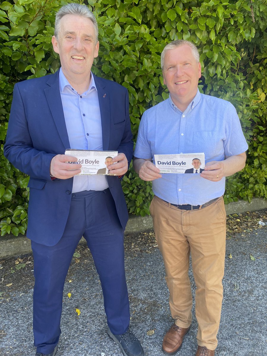 Best of luck to David Boyle who is running in the Cork City Council South Central LEA with Cllr Seán Martin for @fiannafailparty David is a genuine community activist who ran for election in 2019, didn’t make it but continued to volunteer in the community.