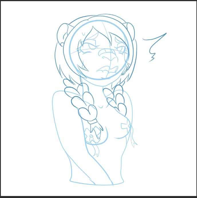 kiteuet's tweet photo. #sketches for an #arttrade! I'll be doing the inks this coming week. #Furry #possum #opossum #braids #wips #greynsfw #silly #digitalart #digitalartist #Wacom #clipstudio https://t.co/IN9530t4K6