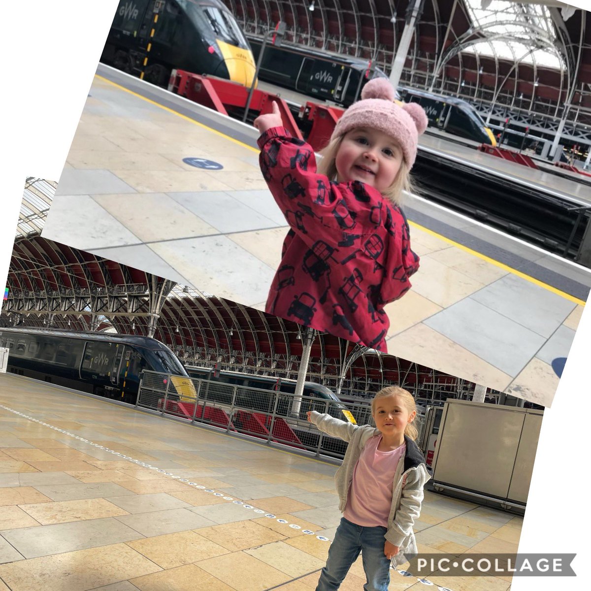 em_gaseee's tweet photo. @GWRHelp Three years later and she still loves train adventures with Daddy! Thank you to the crew/driver on the 9:31am today from Paddington to Carmarthen for her first journey on a Class 800 train 🚆 https://t.co/Jwtnx23dWH