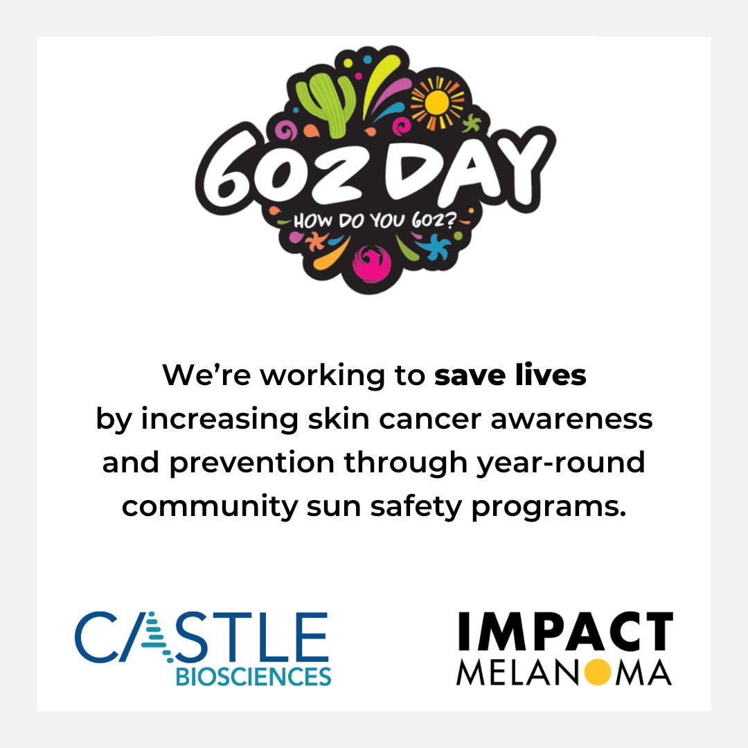 AZBio (@azbio) on Twitter photo . <a href="/CastleBio/">Castle Biosciences</a> and <a href="/IMPACTMelanoma/">IMPACT Melanoma</a> have teamed up with <a href="/PhoenixParks/">Phoenix Parks and Recreation</a> to provide free sunscreen dispensers at local parks as part of the Be SunSafe 365 initiative. #PHX #602Day #SkinCancerAwareness . <a href="/CastleBio/">Castle Biosciences</a> and <a href="/IMPACTMelanoma/">IMPACT Melanoma</a> have teamed up with <a href="/PhoenixParks/">Phoenix Parks and Recreation</a> to provide free sunscreen dispensers at local parks as part of the Be SunSafe 365 initiative. #PHX #602Day #SkinCancerAwareness
