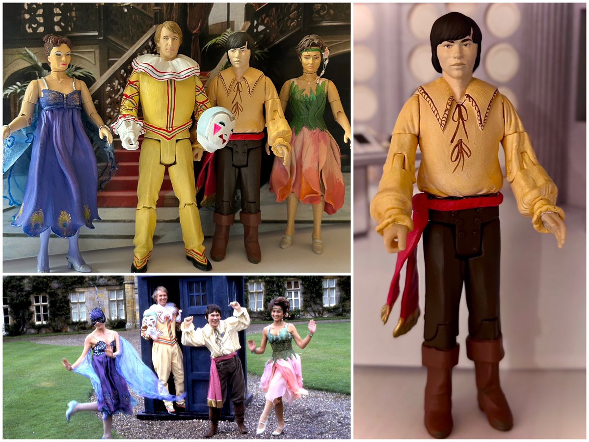 _adi_'s tweet image. The hubby has just finished his Black Orchid TARDIS crew with a fresh new figure of @MinettaLane as Adric - loving it! #DoctorWho. See more of his work as @TrakenCustoms on Instagram.