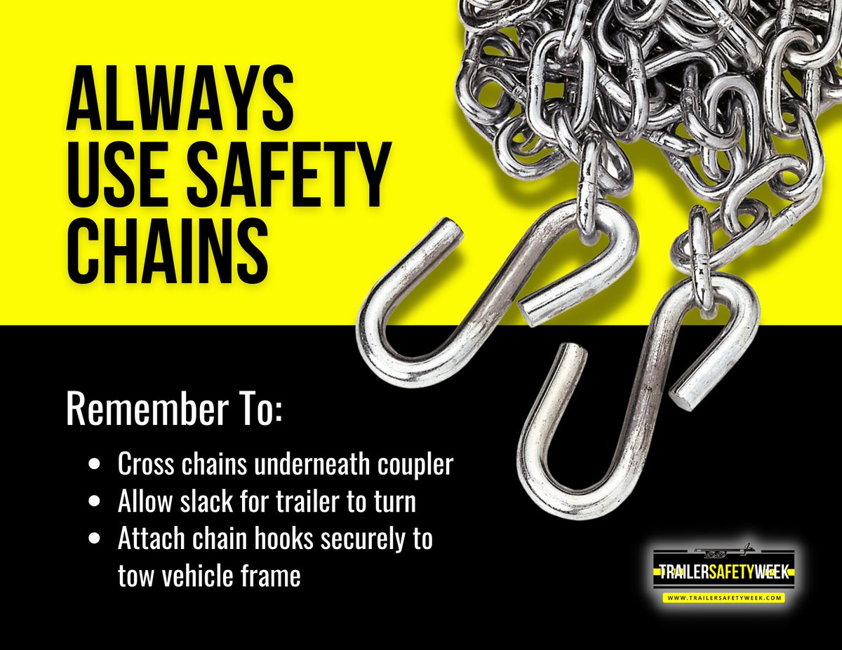 MississippiDOT's tweet photo. It's National #TrailerSafetyWeek, so let's brush up on towing!

Trailers are used every single day across the country. From construction to concession trailers, knowing how to trailer safely is key. 🔑

Find a checklist of things to #KnowBeforeYouTow at https://t.co/s54H8izsED. https://t.co/7F35uR4ZHv