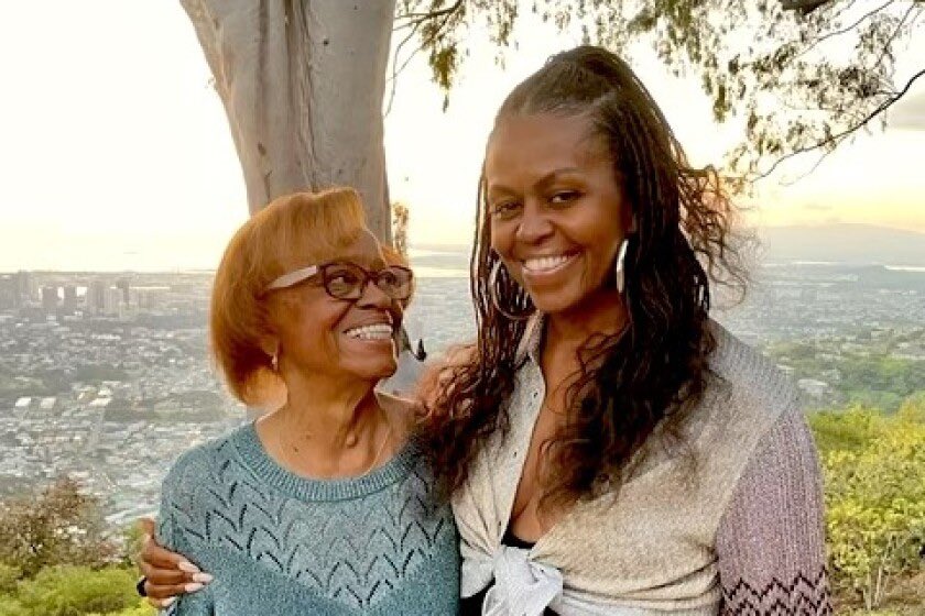 BlackSouthernWC's tweet photo. The beauty and brilliance Black Women embody is a birthright. It is legacy. It is love in its highest form.  Today we offer prayers to our former/forever First Lady Michelle Obama and her family as they mourn the loss and rejoice in the legacy of their mother Marian Robinson. https://t.co/VZn4JmZlL0