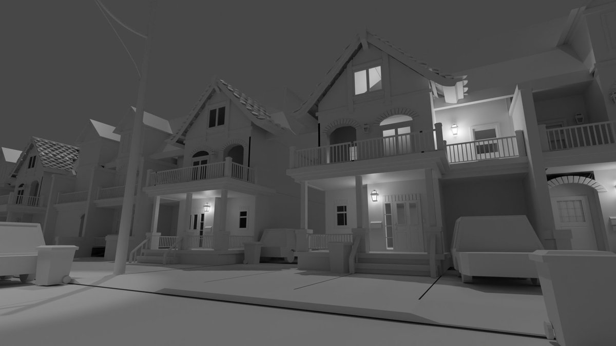 InternetFawn_'s tweet photo. Some blender blocking, for a future painting. Whenever I have more time 😭 https://t.co/YJf0gnamZ4