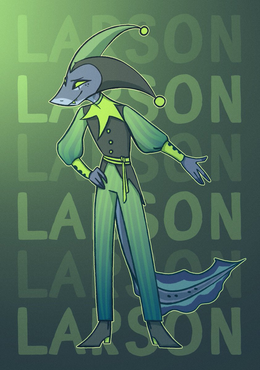 prostopedik's tweet photo. Yesterday I thought about what Larson looks like .....
TA-DA! I DREW HIM TODAY!
I really love this character and I want him to appear more in the story😌😌
*winks aggressively* @BrambleBeeRose 😉😉😉

#Backstage #BehindClosedCurtains #HelluvaBoss https://t.co/8i6DsTWCwW