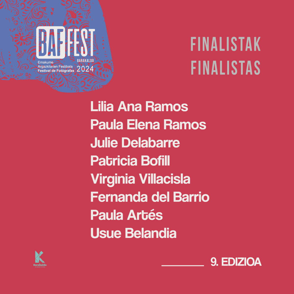 baffest_eus's tweet photo. #BAFFEST24 Finalistas / Finalistak. Zorionak! 👏 https://t.co/p7CLj3kWnZ
