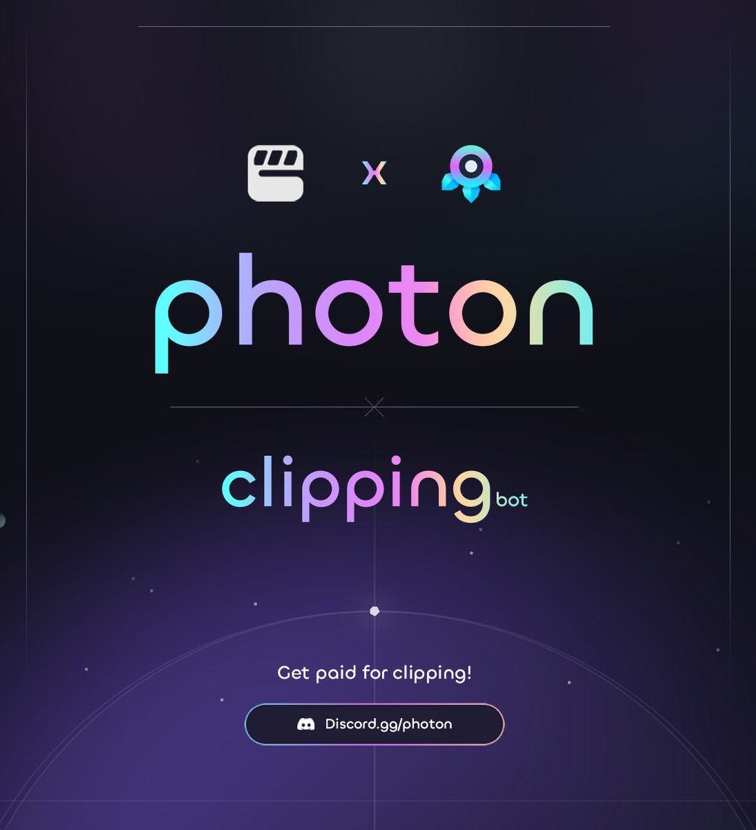 Clipping is proud to announce our partnership with the number one crypto trading solution, @Tradewithphoton 

We will be supporting them in onboarding the next generation of traders

<a href="/ClippingExe/">Clipping</a> is looking for creators to be paid to create content! 

discord.gg/photon