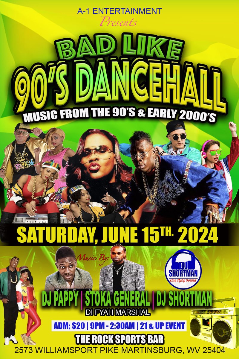 a1entpromo's tweet photo. Saturday june 15th we taking it back to the 90's and early 2000's its gonna be a vibe https://t.co/bqtPDwONWl