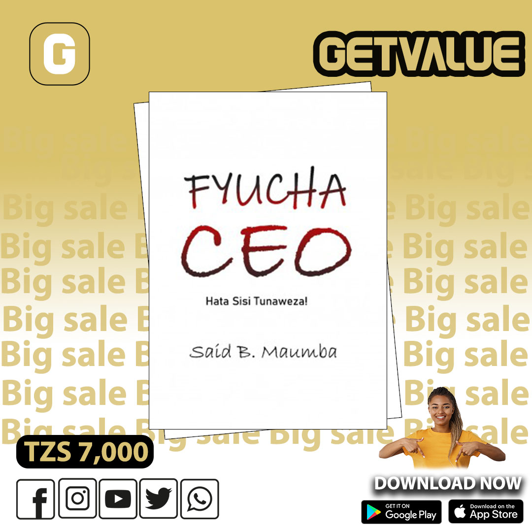 GetValue_'s tweet photo. 👋👋👋👋
Tujuane mapema  ma FYUCHA CEO swahiba😀😀😀
Kama na wewe unataka kuwa fyucha CEO usikose nakala hii.
Bofya link hii kukipata kitabu
https://t.co/f44VUVZNK1 https://t.co/iDJysI54Uo