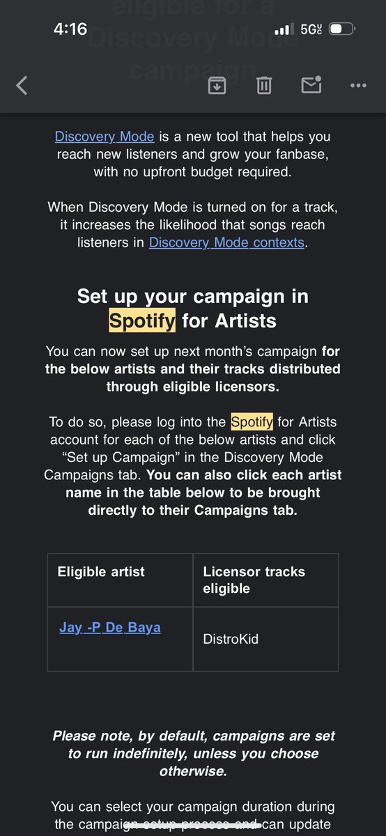 jayP1388's tweet photo. @Spotify @DistroKid 
Need this solved spotify and distrokid 
Stop scamming your artist and accusing them of fake streaming with no proof whatsoever. https://t.co/7lkoMJc6Au