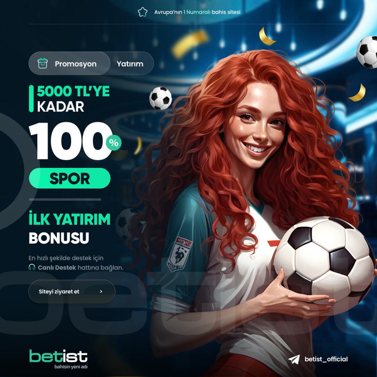 BetPlatformu's tweet photo. ⚽️ İLK YATIRIMA ÖZEL %100 SPOR BONUSU BETİST'TE 🏀

💵 Min 100₺ Max 2500₺ Yatırımınıza 5000₺'ye Kadar Bonus

🔥 Üye Ol ! İlk Yatırımını Yap ve Bonusu Kazan !

🎁 KAZANANLARIN TEK ADRESİ BETİST !

😀😀😀😀😀😀😀😀

💠  https://t.co/Mo4xifLuHc

#betistgiriş #betistgirişadresi https://t.co/isM86B8HM4