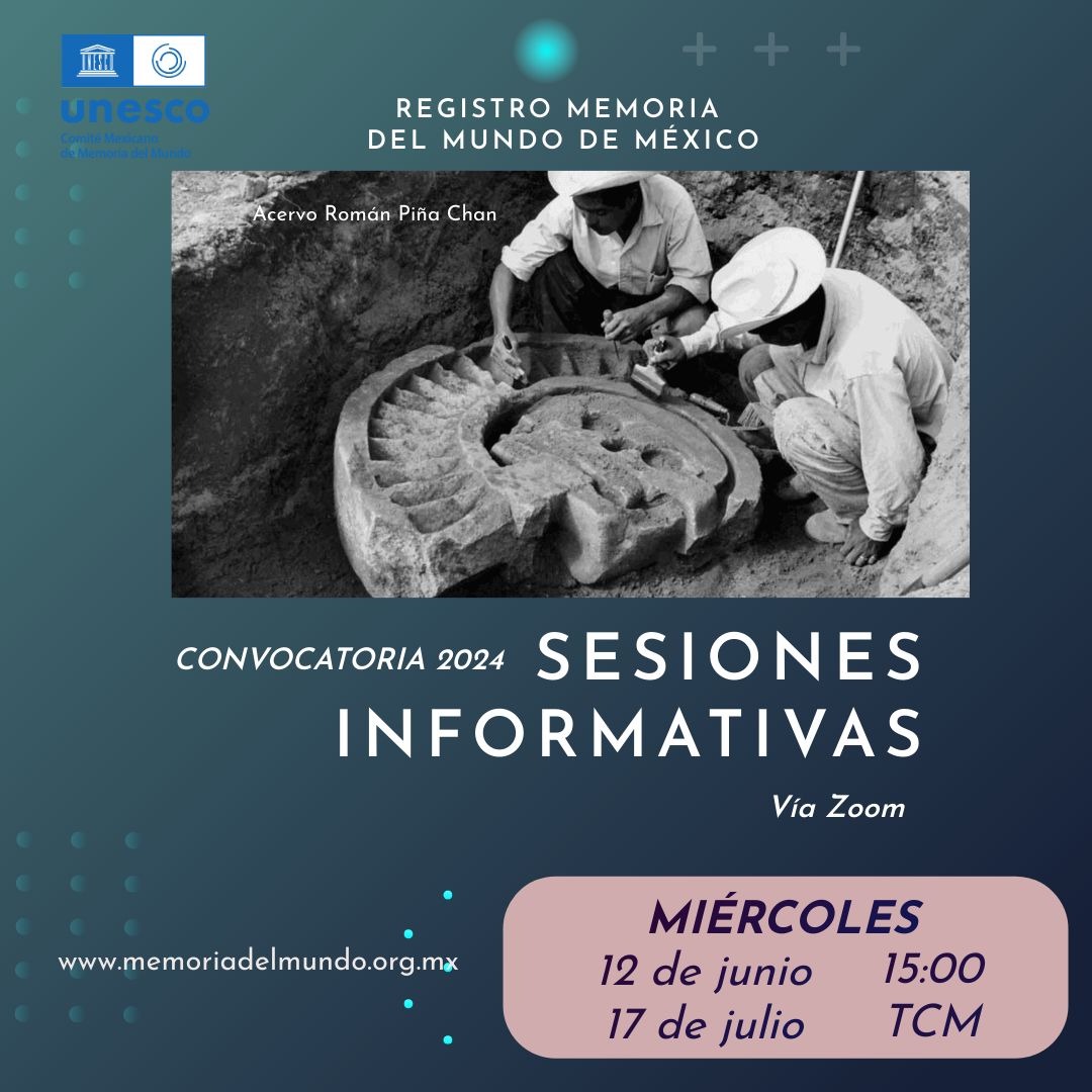 #HazMemoria
¿Quieres participar en la Convocatoria 2024 del Registro Memoria del Mundo de México? El CMMM recibirá propuestas hasta el 30 de agosto.
Consulta las bases aquí: bit.ly/3yDiYql
Sesiones de ayuda para la integración del expediente: cetys.zoom.us/s/9576570713