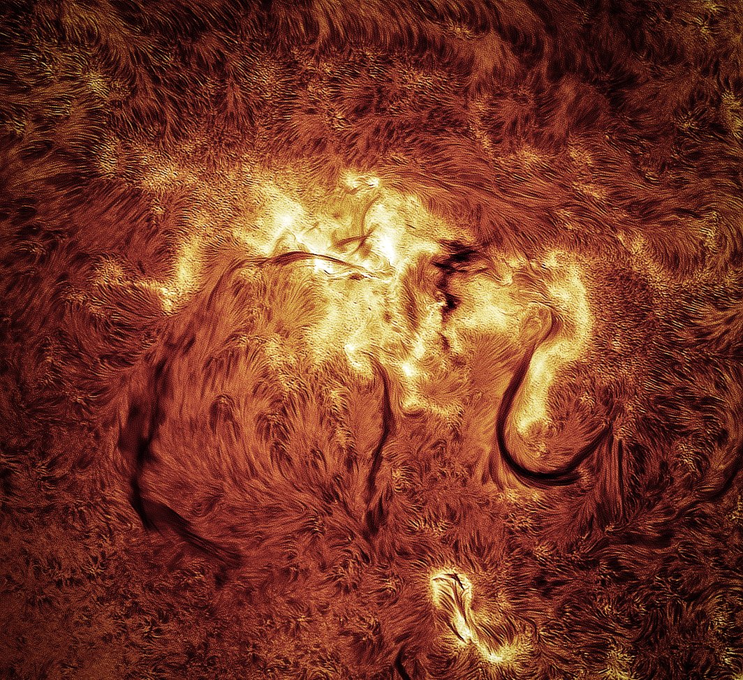 Here's a detailed look at the violent active region on the sun that has continued to flare for several weeks now. This was captured from my backyard just a few moments ago. This Sunspot is now Earth facing- so any CMEs produced are more likely to impact Earth's magnetosphere.