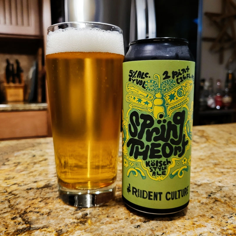scottvillers's tweet photo. #drinkcheck #ncbeer #clearbeer @ResidentCulture "Spring Theory" Kölsch https://t.co/WLku9xuPHI