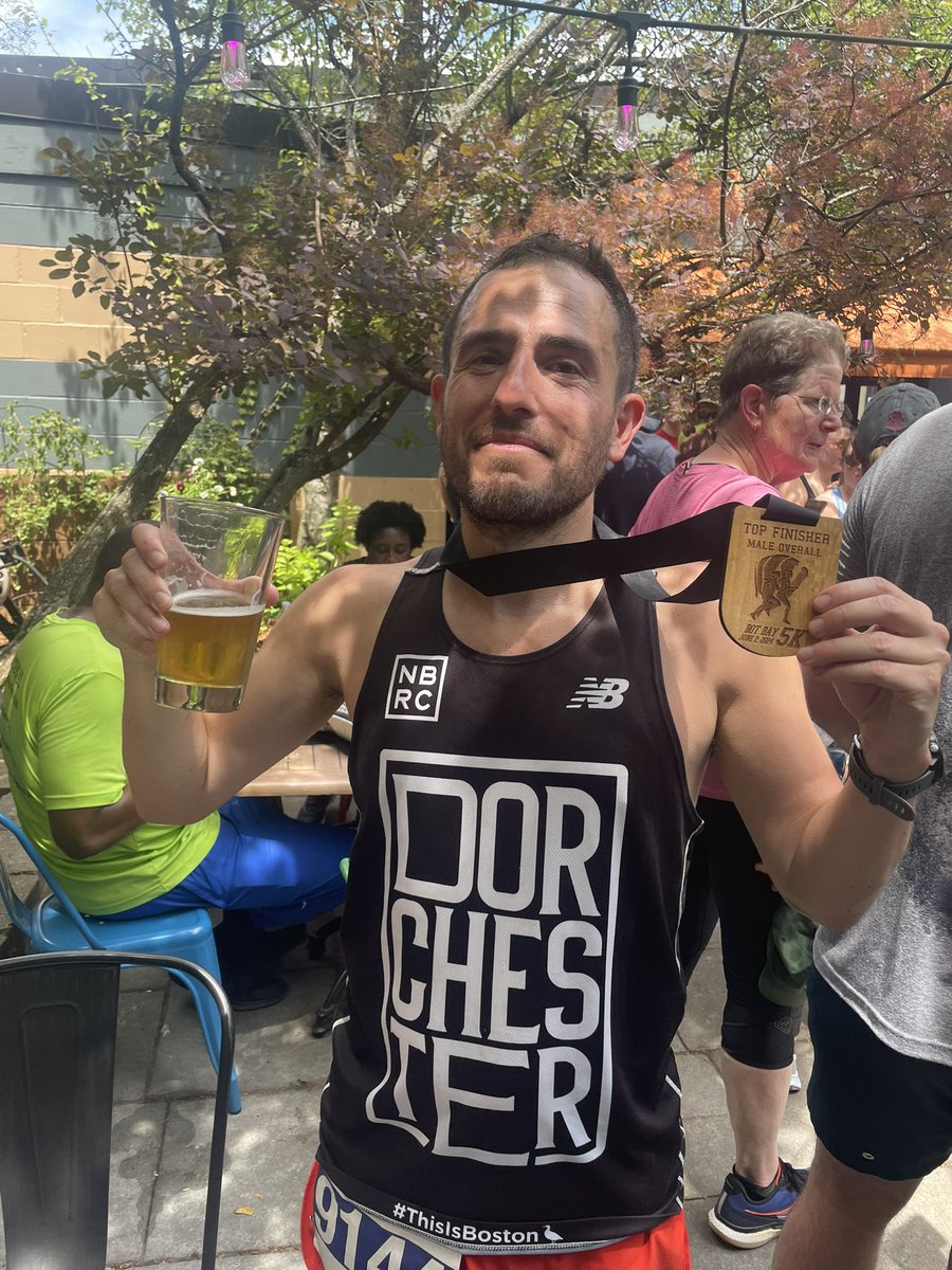 Back to my winning ways. 1st place in the Dorchester Day 5k.