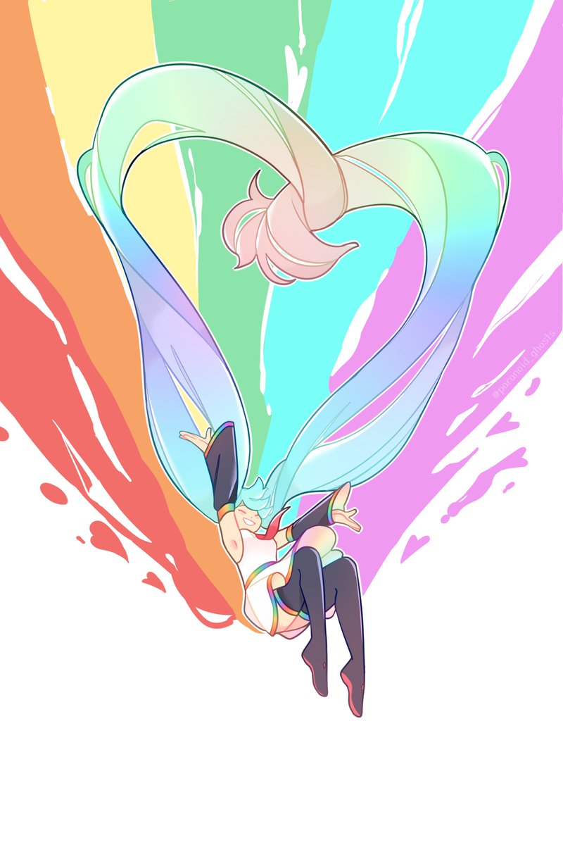 happy pride month! miku loves you ❤️🧡💛💚💙💜