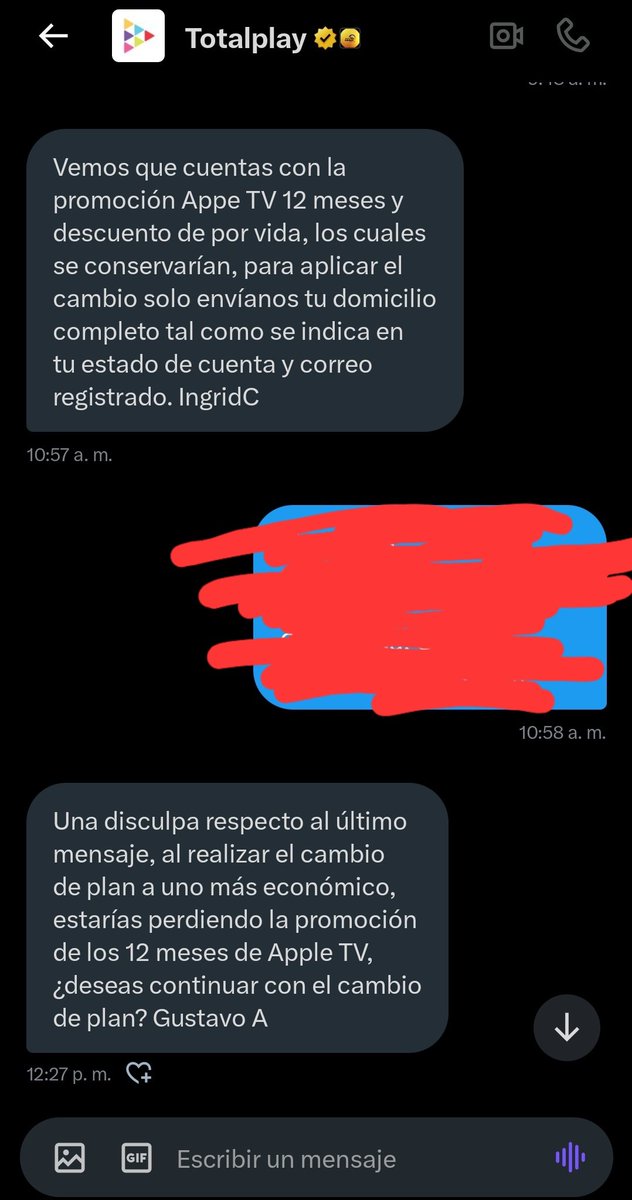ElMayorJason's tweet photo. @totalplaymx más de 24 horas intentando ser atendido por todos los medios, al fin en Twitter pareciera que me atienden, pero tardan horas en contestar y ni entre ellos se ponen de acuerdo. https://t.co/0KghoWDG2z
