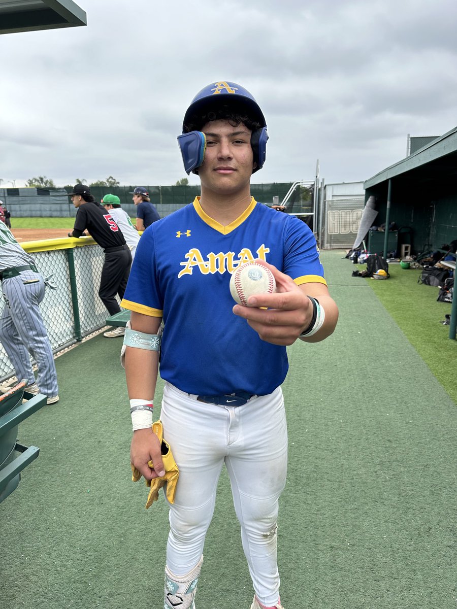 Campos with the home run ball…