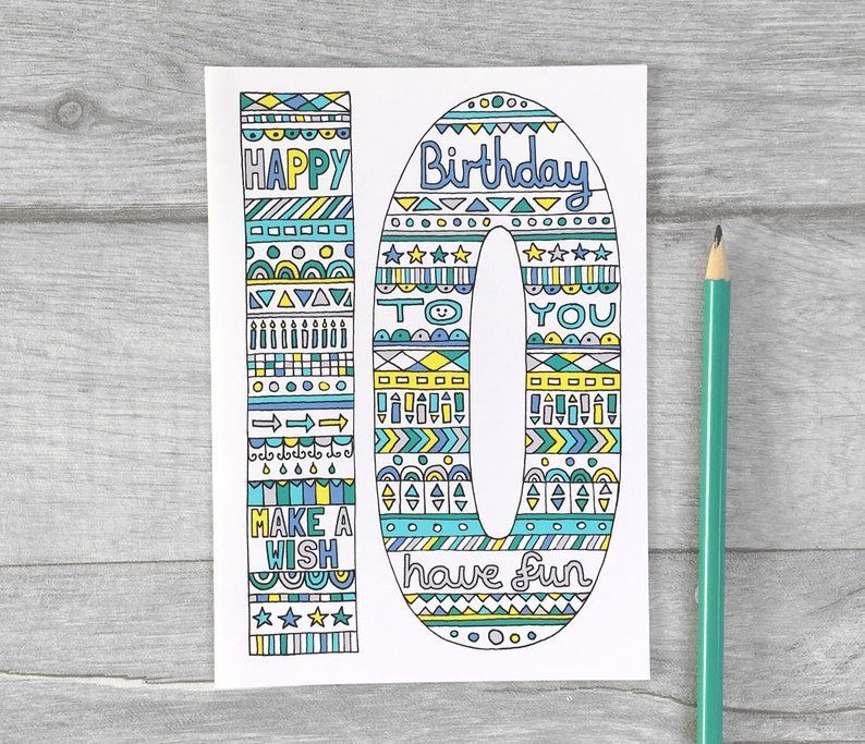 Send them Happy Birthday wishes with this fun card! Available in ages 9 to 13 buff.ly/4ceRTsV #handmadehour #shopindie #crafthour