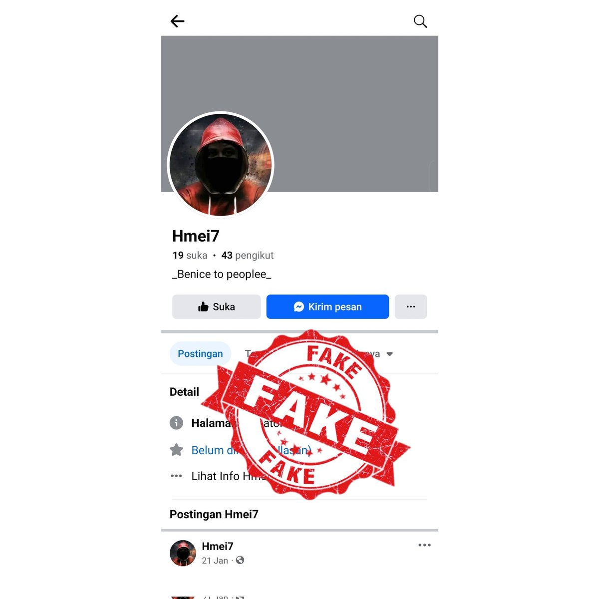hmei7_Defacer's tweet photo. Fake account hmei7.  Saya tidak membuat akun FB https://t.co/TSxGbbWjac