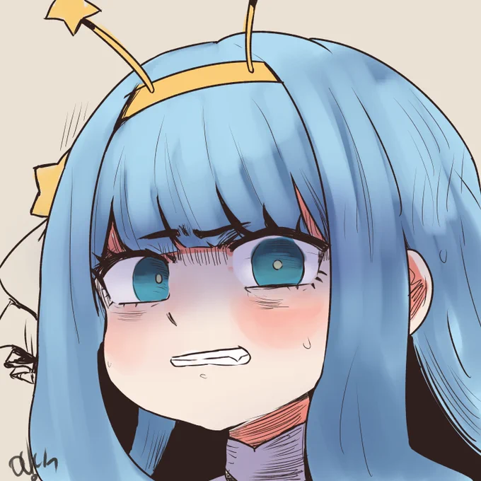 #JellyDoodle really rough warmup sketch. dunno, is a mood rn  dont typically draw this kind of face #rkgk 
