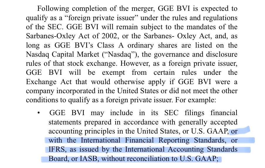 JolTrades's tweet photo. $GGEI This is HUGE.  Long post here, but read it all to fully understand what appears to be happening.

IMO, these are the details that will send the stock price back up to $1-2.  I believe it’s the big reason they are doing the reorganization/merger…
The past couple years, they had significant impairment loss, $136M.  BUT, they appear to be bringing that value back on the books through “impairment reversal.”

Read the note by the auditor… “there was significant judgement made by management estimating the discount rate and discounting period”.  It seems they were trying to accelerate the loss at extreme discounts, SO THAT when economic situation in China turned positive for real estate, they could gain back that value on the books.

Now here’s the interesting part…you can ONLY have impairment reversal under IFRS accounting, not US GAAP.  It’s literally the first bullet point they call out regarding certain rules they would be exempt from by becoming a BVI holding company.

So what does this mean?…well, I believe they will complete the reorganization/merger within the next month to adopt these changes.  Their year end is September 30…so the annual report is due by end of 2024.  Their goal is likely to show that impairment reversal on the 10K, which means the stock price could likely rise all the way to the end of year…and retail wouldn’t know why unless they pieced together these details from filings ahead of time.

This is ONE of the big reasons why I am so bullish on this stock.  I’m trying to point out all these details early so people can make their own decision if they think there is an opportunity to catch a big run here.  I believe this runs for another 6 months, to the end of the year.