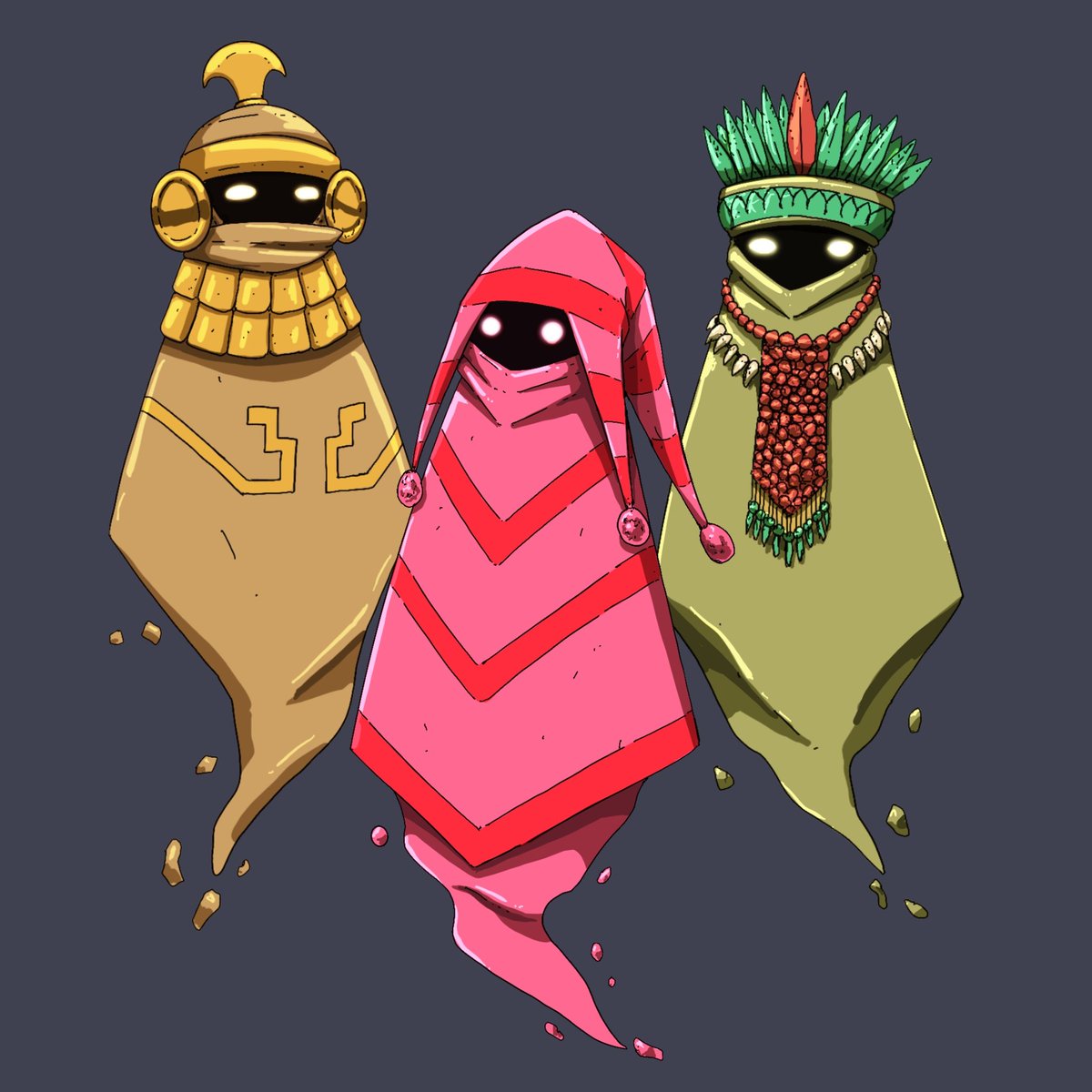 di_lucho's tweet photo. Ghosts from Anderos: coast, highlands and the jungle. Inspired by Hades' shades
#andes #peru #ghosts #illustration #anderos #culture #spirits #souls #fantasma #procreate https://t.co/Dp65Le18Pj