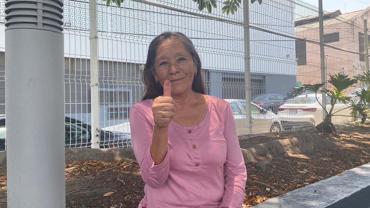 #VotaXUnDesaparecidx
Refugio es madre de José Gerardo Preciado Torres, quien fue desaparecido el 22 de mayo 2014 en #Guadalajara, #Jalisco. Hoy salió en las #Elecciones2024Mx a votar por su hijo y por todas las personas desaparecidas que nos faltan.