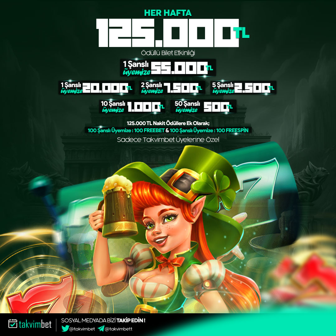 📣 125.000₺ Ödül Havuzlu Bilet Etkinliği Hk.

⏰ Çekiliş Sonuçlandı KAZANAN ÜYELERİMİZİ TEBRİK EDERİZ.

#Takvimbet İle Sende Her Pazar 125.000 TL Ödül Havuzundan Payını Al!

#⃣ #JoséMourinho , #MOUtime , Gazzede SoykırımaDurDe , #OrtakAkılEşitAF, #Hilvan