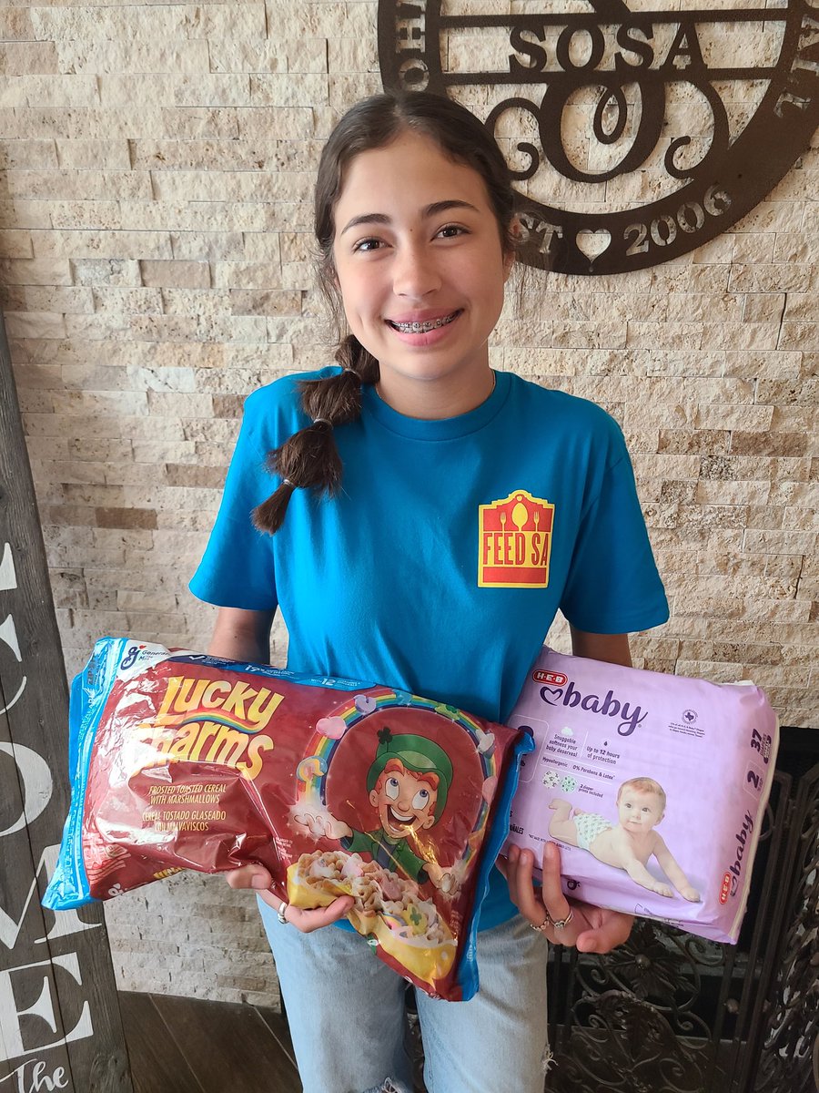 Sosa06Andi's tweet photo. Today is the day! She has been looking forward to going shopping and giving to others in need. ❤️ Thank you City Church for partnering with the @safoodbank #FeedSA https://t.co/LFI7TnUHlu
