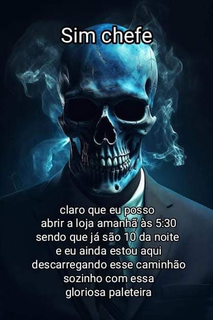 jc_dr3w's tweet photo. @siteptbr Graças a Deus, não consigo passar um dia sem ser explorado pelo patrão https://t.co/M2p3XVCrC9