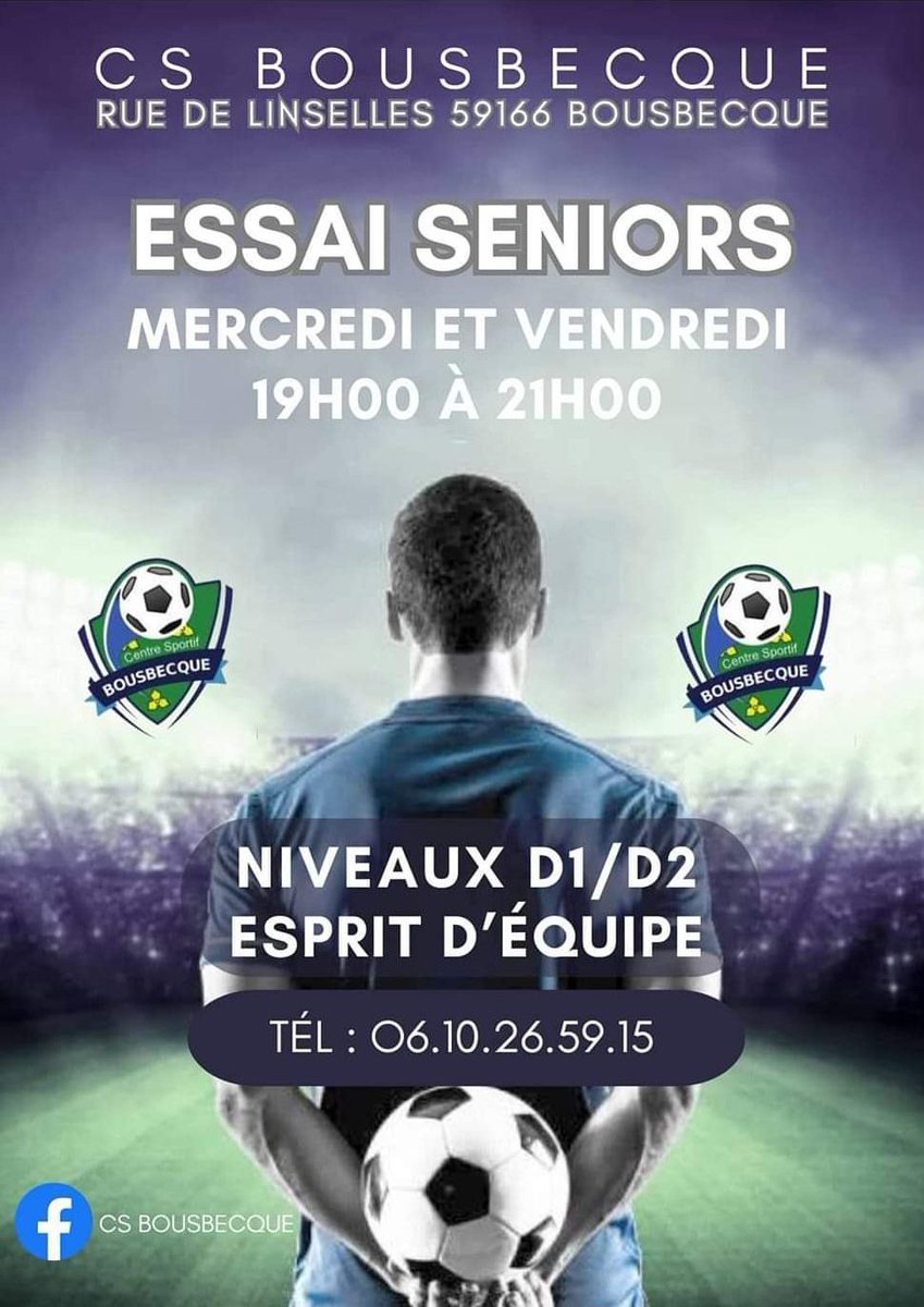 David59166's tweet image. Club Ambiteux et familial 
🟡🔵 #TeamCSB #Nord #Bousbecque