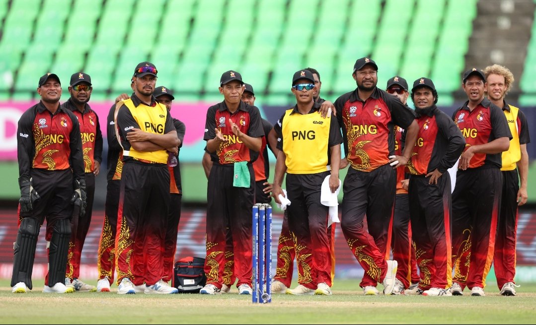 anupamaasingh's tweet photo. Well fought, Papua New Guinea!  They gave the West Indies a tough time, even on their home ground. Much respect! In t-20 format, you can't take any team lightly. Excited to see some good cricket from the emerging nations🙌 #t20world #PNGvsWI https://t.co/MZpzY97aTs