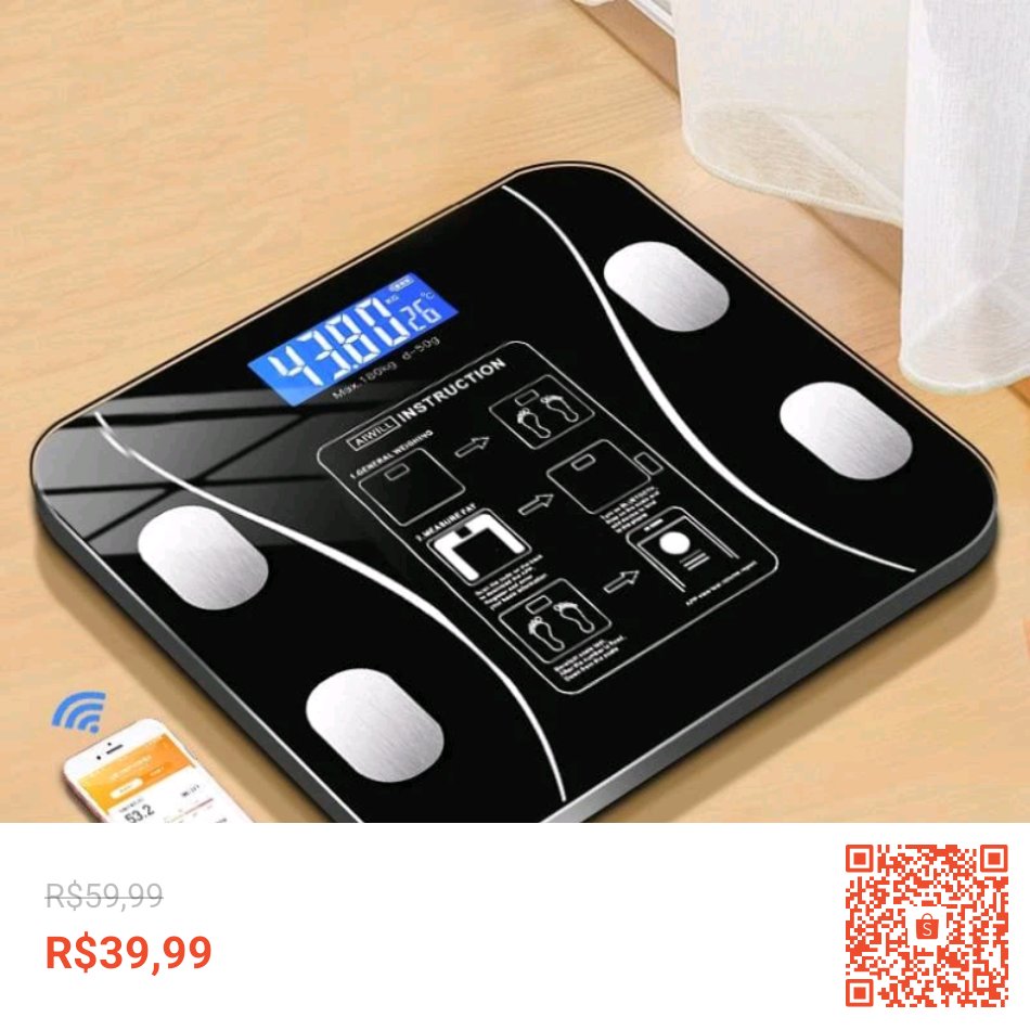 lincoln_digital's tweet photo. Confira Balança Digital Medidora Corporal Bioimpedância até 180kg com 33% de desconto! Somente R$39,99. Encontre na Shopee agora! https://t.co/qfi5iKdaUQ #ShopeeBR https://t.co/fJDo3RvmtQ