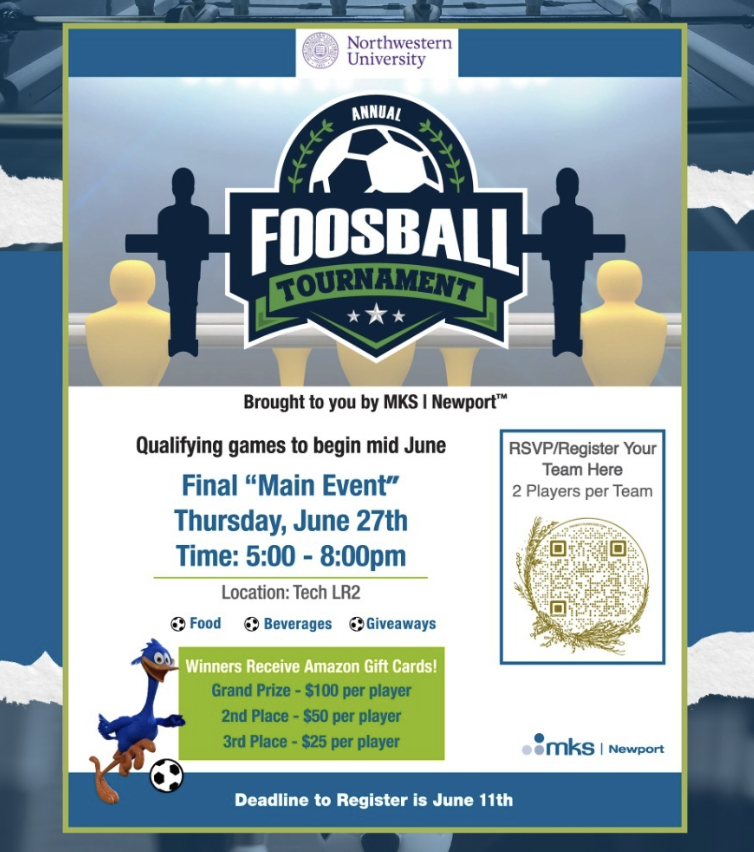 NorthwesternPLU's tweet photo. Register by June 11 for PLU's Foosball Tournament! Qualifiers will occur mid June, and our main event is Thursday June 27 from 5-8pm in Tech LR2! There are prizes for the top 3 finishing teams so sign up as a team of 2 today! https://t.co/y8XMrz7quG