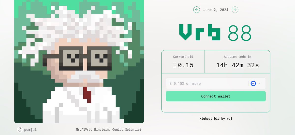Domingo especial com essa arte irada do <a href="/Pumjai_nft/">pumjai.101🥽</a> disponível em vrbs.build, acesse o site e de seu lance no leilão 
Bora construir !
<a href="/VrbsDAO/">Vrbs ▀▄▀</a>