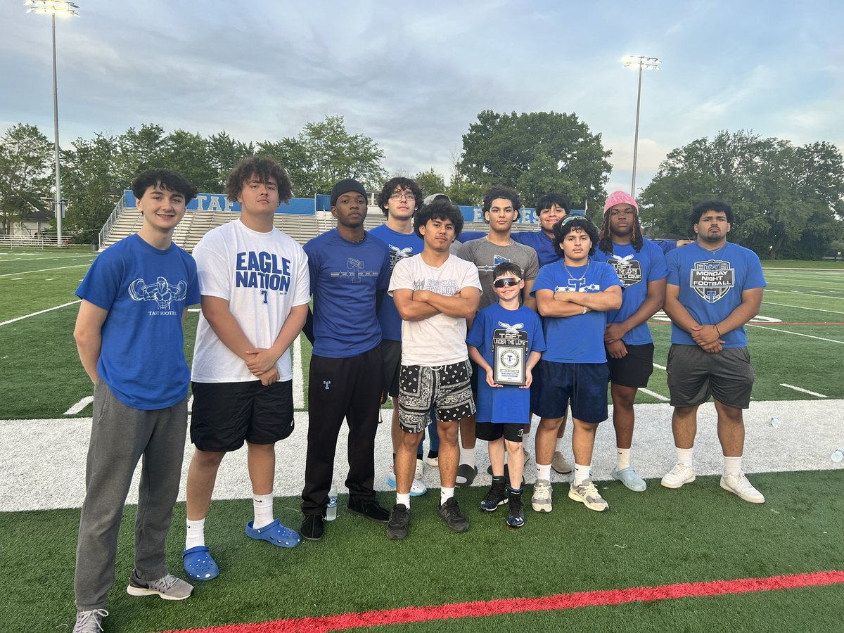 TaftFootballChi's tweet photo. Our Junior Eagle MVPs brought it all camp. Well done fellas! https://t.co/AfAbPc0iJD