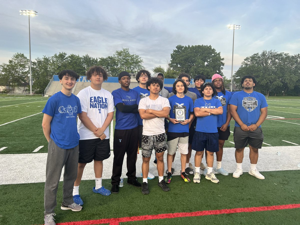 TaftFootballChi's tweet photo. Our Junior Eagle MVPs brought it all camp. Well done fellas! https://t.co/AfAbPc0iJD