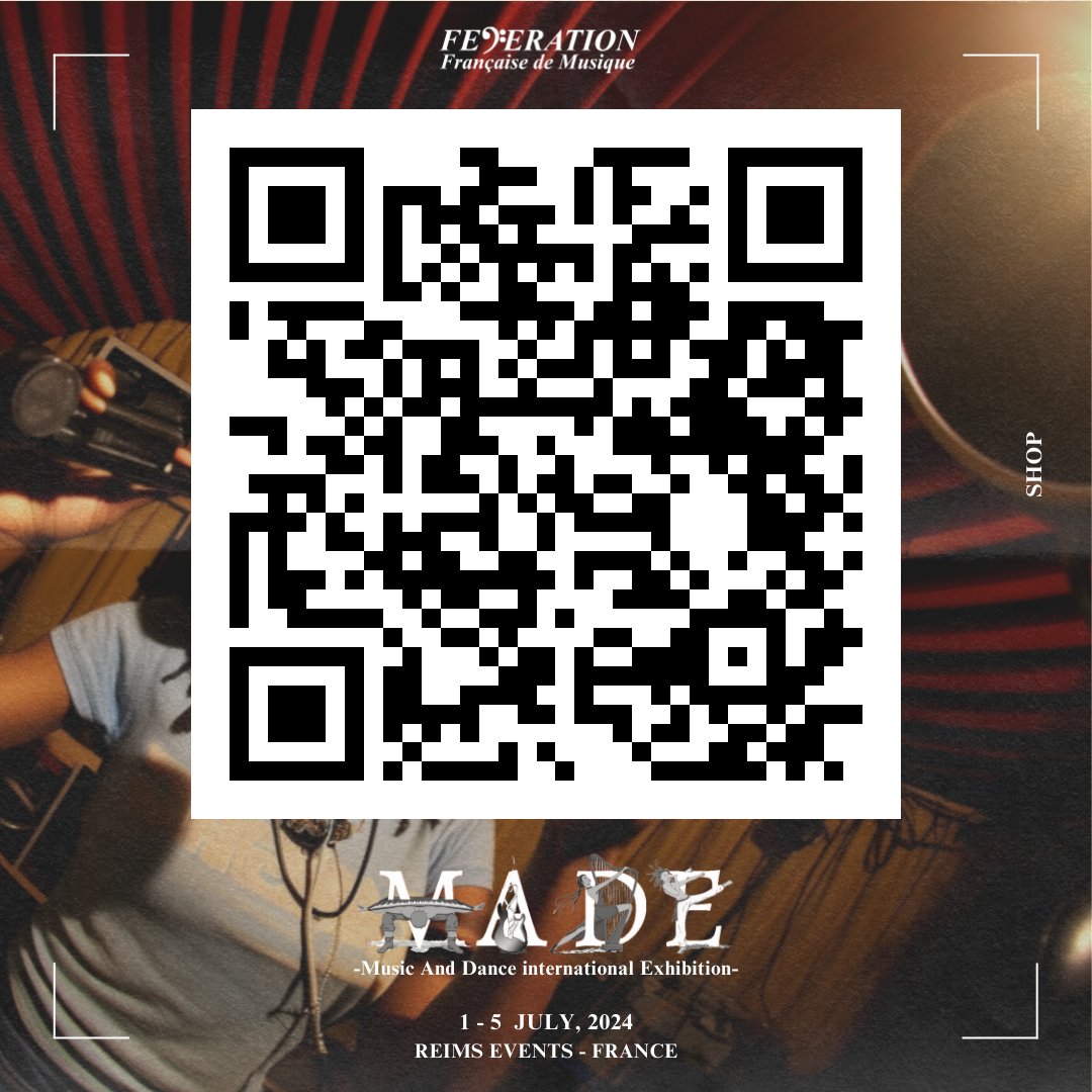MADE24: Be part of the international event!
Join the cultural platform #music #dance #arts dedicated to sales, #networking #meetings B2B opportunities
July 1st - 5th in France

🅼🅰🅳🅴 -Music And Dance international Exhibition-
_____
Book:
ffmusique.fr/evenements/mad…
#made24 #event