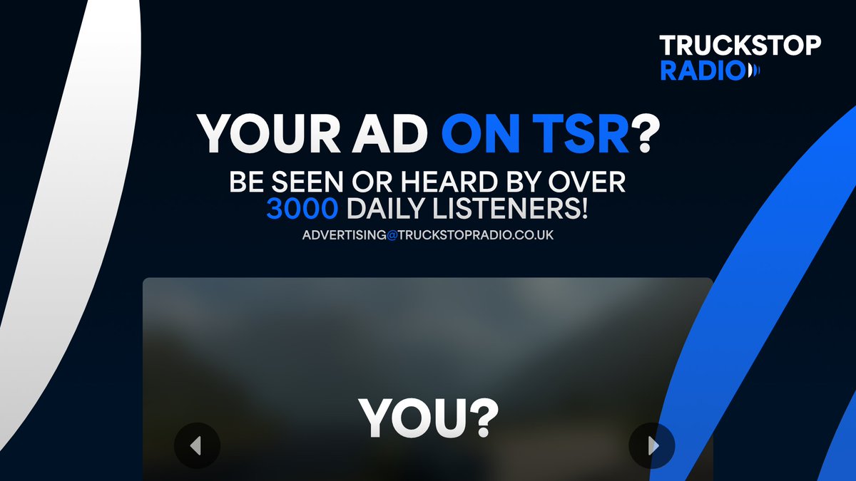 We now offer On-Air Advertisement on TruckStopRadio!  

We only allow Max of 4 and 30 Sec Ads!   

First come first served basis so be quick if you like this!  

Link: ko-fi.com/truckstopradio