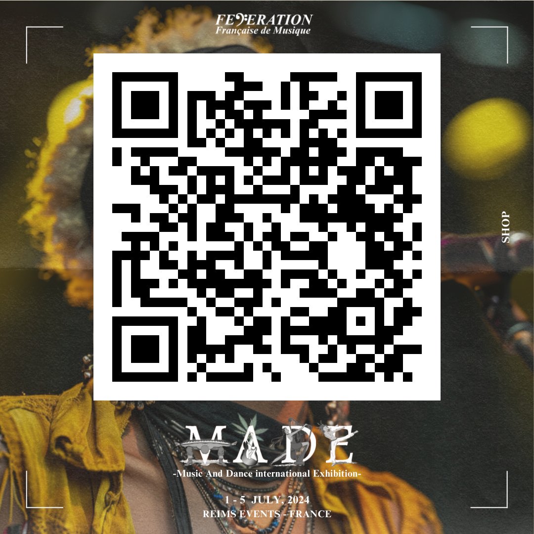 MADE24: Be part of the international event!
Join the cultural platform #music #dance #arts dedicated to sales, #networking #meetings B2B opportunities
July 1st - 5th in France

🅼🅰🅳🅴 -Music And Dance international Exhibition-
_____
Book:
ffmusique.fr/evenements/mad…
#made24 #event