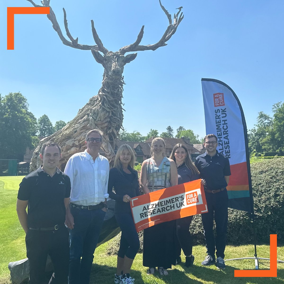 It’s amazing to have Rob Marsh and <a href="/HarleyfordGolf/">Harleyford Golf Club</a>'s support with their charity day on the 13th of June! ⛳

They’re hoping to raise over £100,000, which would play a huge role in dementia research #ForACure.

Support them here! 🧡👇

bit.ly/3wON7m2