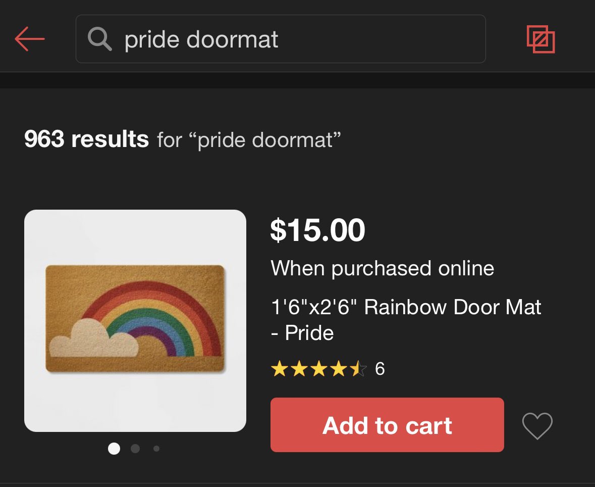 I’m sad. My <a href="/Target/">Target</a>  &amp; the next nearest store are not carrying pride products this year. Why???? <a href="/AskTarget/">AskTarget</a>