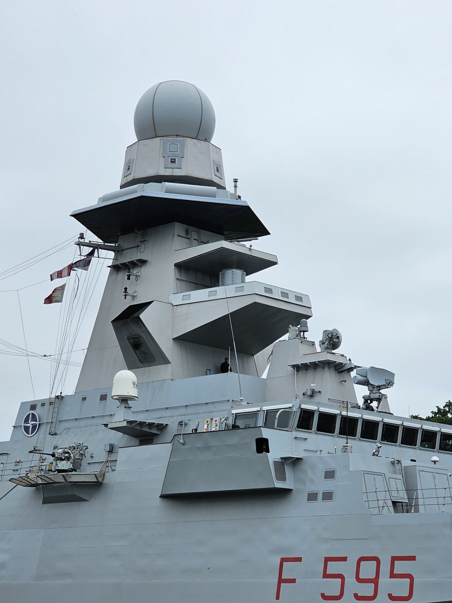 vanBintzios's tweet photo. #shipspotting #marinamilitare #NATO Bergamini-class frigate ITS Luigi Rizzo (F 595) at #NordOstseeKanal westbounds @ItalianNavy @D__Mitch https://t.co/BBeJdIv7jG