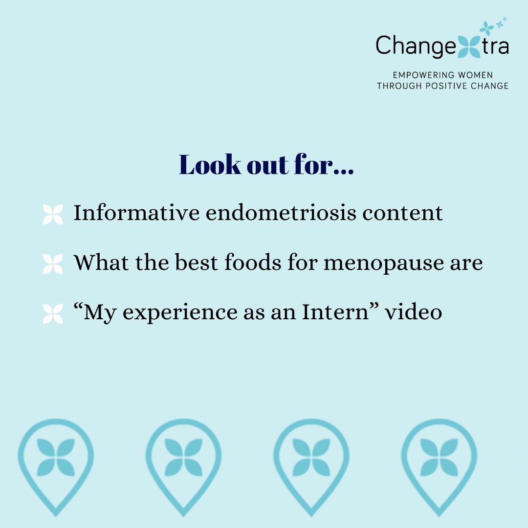This month, our Marketing Intern Amelia is taking over the ChangeXtra social media. 🤳📱Swipe to see what content she has planned!

#changextra #menopauseawareness #womenshealth