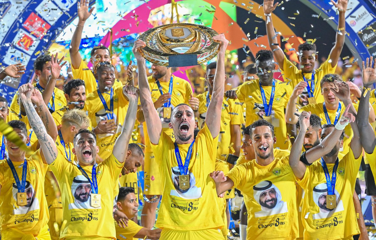 نُبارك لإدارة و جماهير و جميع منتسبين نادي الوصل الفوز بدرع دوري أدنوك للمحترفين 2023-2024
كما نشكر كل من ساهم في نجاح الموسم من جماهير و أندية و الشركاء الاستراتيجيين ووسائل الإعلام شركاء النجاح
و ختاما شكرا فريق عمل رابطة المحترفين الإماراتية.